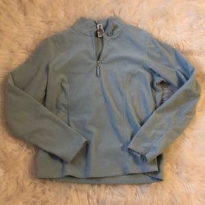 the north face size medium light blue quarter zip